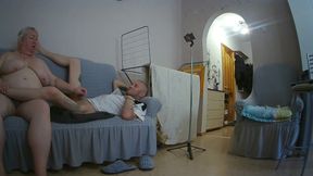 Stepmom Helps Me Jerk off My Cock so That I Cum