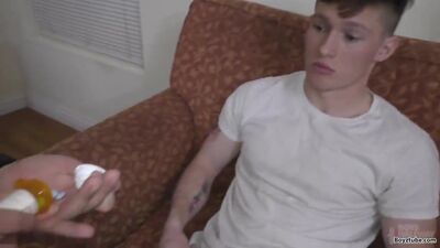 Pretty lad takes hard plowing at his first gay casting interview
