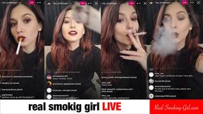 Real Live Smoke with Real Smoking Girl 0315