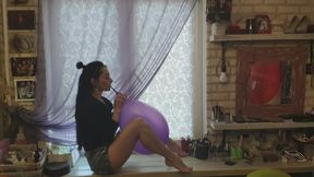 Window and Balloons