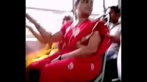 Red Saree Aunty - Big Ass
