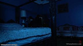 ”Transgender fucking babe in her ex bfs bed”