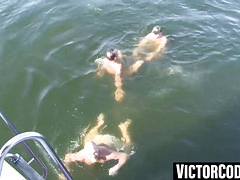 Gay ass shared by multiple mature dicks bareback