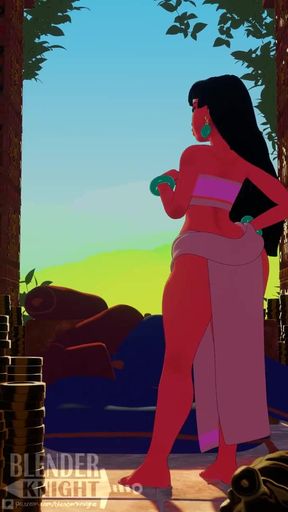 El Dorado Cartoon Chel giving Blowjob & getting Facefucked