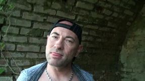jess sucked his xxl cock by daddy in exhib outdoor