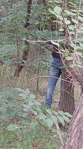 Our Third Girlfriend Keeps Watch in the Park so No One Catches Us Having Sex