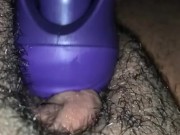 Clit Stimulation on Fat Wet Ebony Latina Pussy