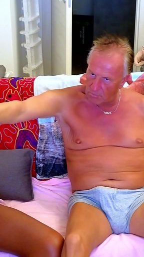 Latest Live Sex Show Gigi and Dave, Shemale and Man Couple Ep2