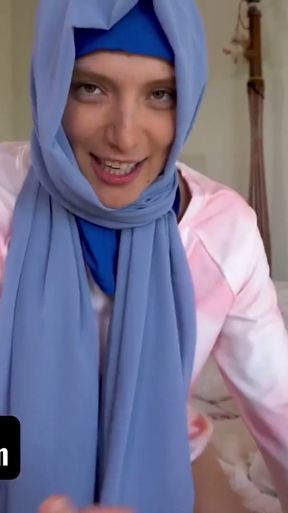 Hijab Hookup - Disobeying Arab Beauty Izzy Lush Gets Wild With Her Boyfriend While Home Alone   Clip 2