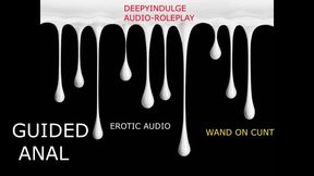 Daddy dominates and instructs intense guided anal with a wand