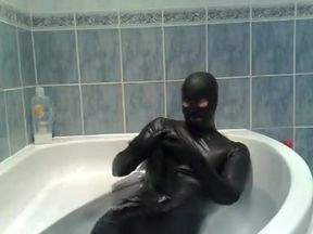 bathroom and rubber breath play