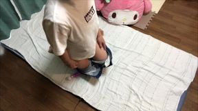 「あっ、おもちゃ気持ちいい…」お気に入りのおもちゃでオナニーする可愛い女子◯生。