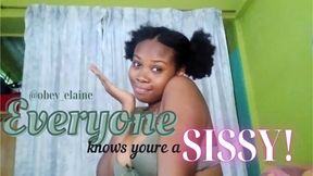 Everyone knows you're a sissy!