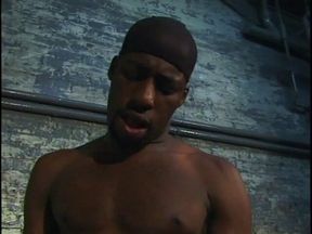 Black gay dude sucks his partner's tool before fucking