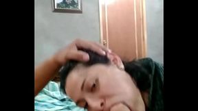 Mamada empinada y corrida