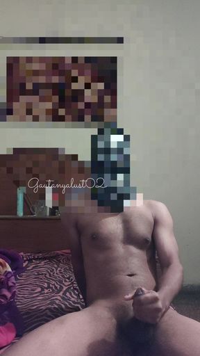 Big Black slim and long Indian Masturbating