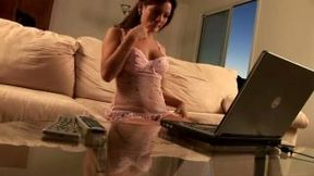 Sexy strip dance by a hot model in her short dress