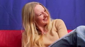 An amazing blonde girl from Germany loves riding a hard cock
