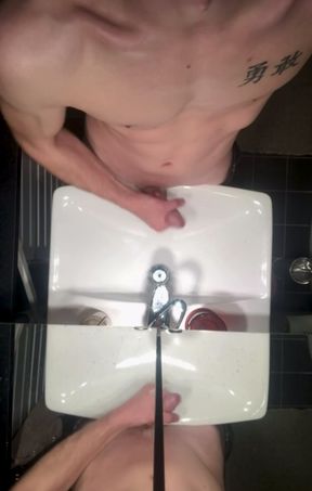 Feels So Good Jerking That Big White Cock!