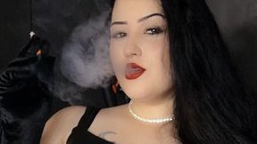 Red Lips, Black Leather & Two Cigarettes