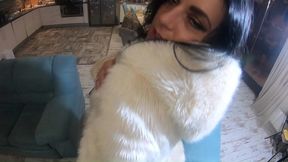 milfycalla compilation - fetish sex, blow-jobs and rough sex while wearing sexy fur coats -4-