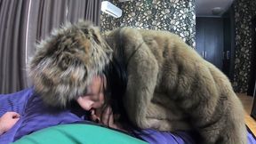 milfycalla compilation - fetish sex, blow-jobs and rough sex while wearing sexy fur coats -4-