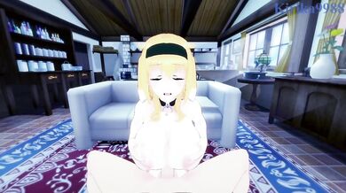 Roxanne and I have intense sex in the bedroom. - Harem in the Labyrinth of Another World POV Hentai