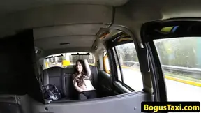 Cockhungry british taxi babe rough fucked