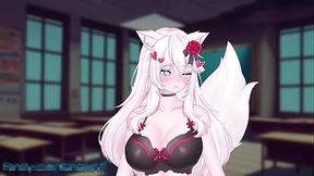 ERP's busty catgirl gets naughty with a public vibrator