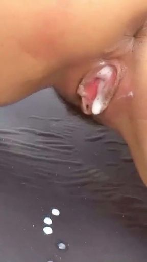 Captivating moment from &quot;Creampie Gangbang with Tiny Teen Miry, Cuckold, Outdoors&quot;