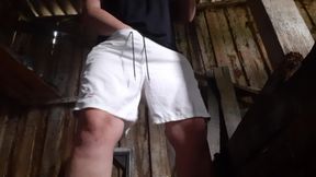 Village Masturbates in a Barn with Her Clothes on so No One Catches Her