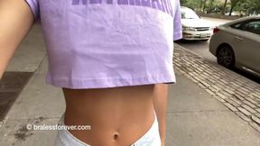 No Bra And Underboob In Nyc