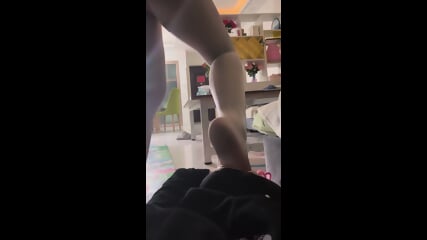 White Pantyhose Foot Deepthroat 1
