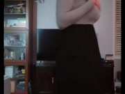 Shy Elfie! Playtime with your dear rubber elf! Female masked doll elfie and her rubber booty!