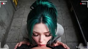 i left bright finger marks on this horny asian s fragile thighs while my huge cock slammed into her balls deep [ai]