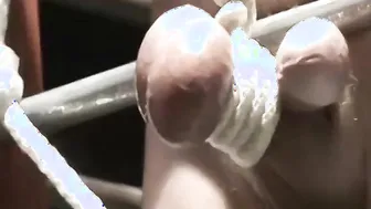 Submissive jock endures painful CBT and rope bondage from his muscular dom