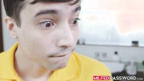 ”Adorable delivery rider Ricky Spanish delivers oozing cum into my black cunt”