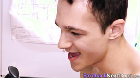 Tired Jayden Marcos celebrates his hard work by fucking a coworker