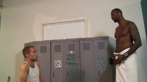 Athletic White Dude Loves to Surround His Face in a Jock Strap