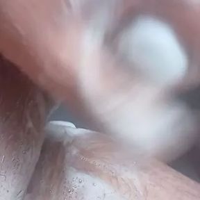 Cock play in the shower