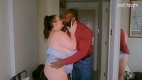 Two Obese Milfs Share A Big Black Knob