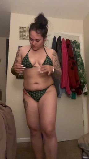 Thick Latina String Bikini Worship