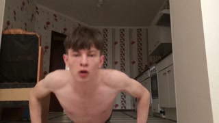 Evening Workout with Beautiful TEEN BOY/ Dominant / Naked Gymnastics / BOSS
