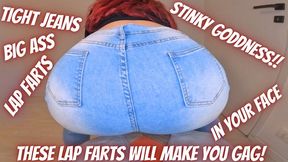 Redhead Jeans Lap Farts POV – Rubbing On Your Dick