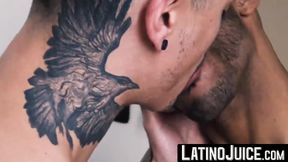 LatinoJuice.com - Will & Kendro - Tattooed dude Kendro inserts his throbbing cock in