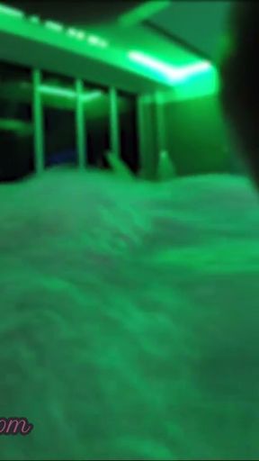 I pull out my cock in front of a girl in a public poll of SPA   Clip 1