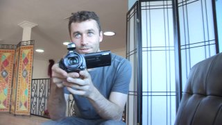 Petite Brunette Dana Vespoli Helps Hold the Camera as James Deen Licks Her Pussy and Fucks Her Cute Butt