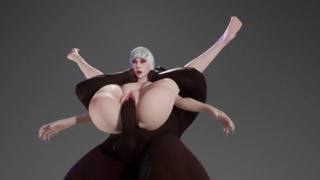 BBC x Hot White Girl 3D