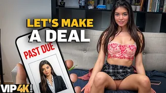 Beautiful Anna Bella offers juicy pussy to debt collector for forgiveness