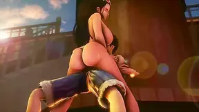 The 3d sluts of one piece get their big asses and titties fucked on a boat
